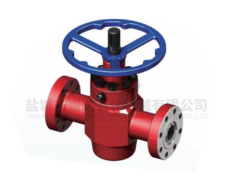 Manual open stem flat valve