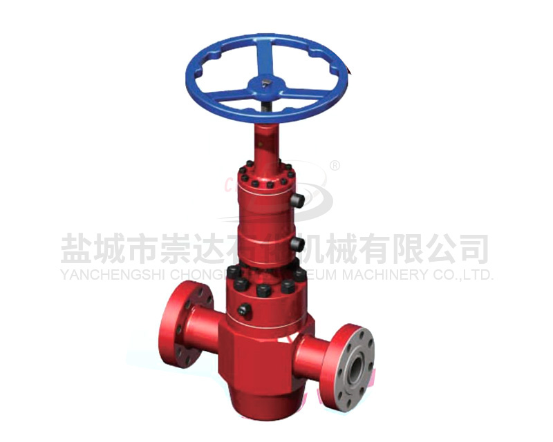 Hydraulic flat valve - manual locking